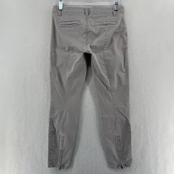 Gap Khakis Pants Women's 28 Beige Skinny Mini Stretch Cropped Jeggings Slim Fit - Picture 2 of 12